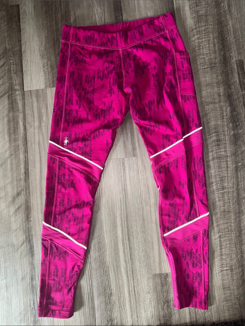 Smartwool large PHD pink reflective leggings cold weather warm women’s layering